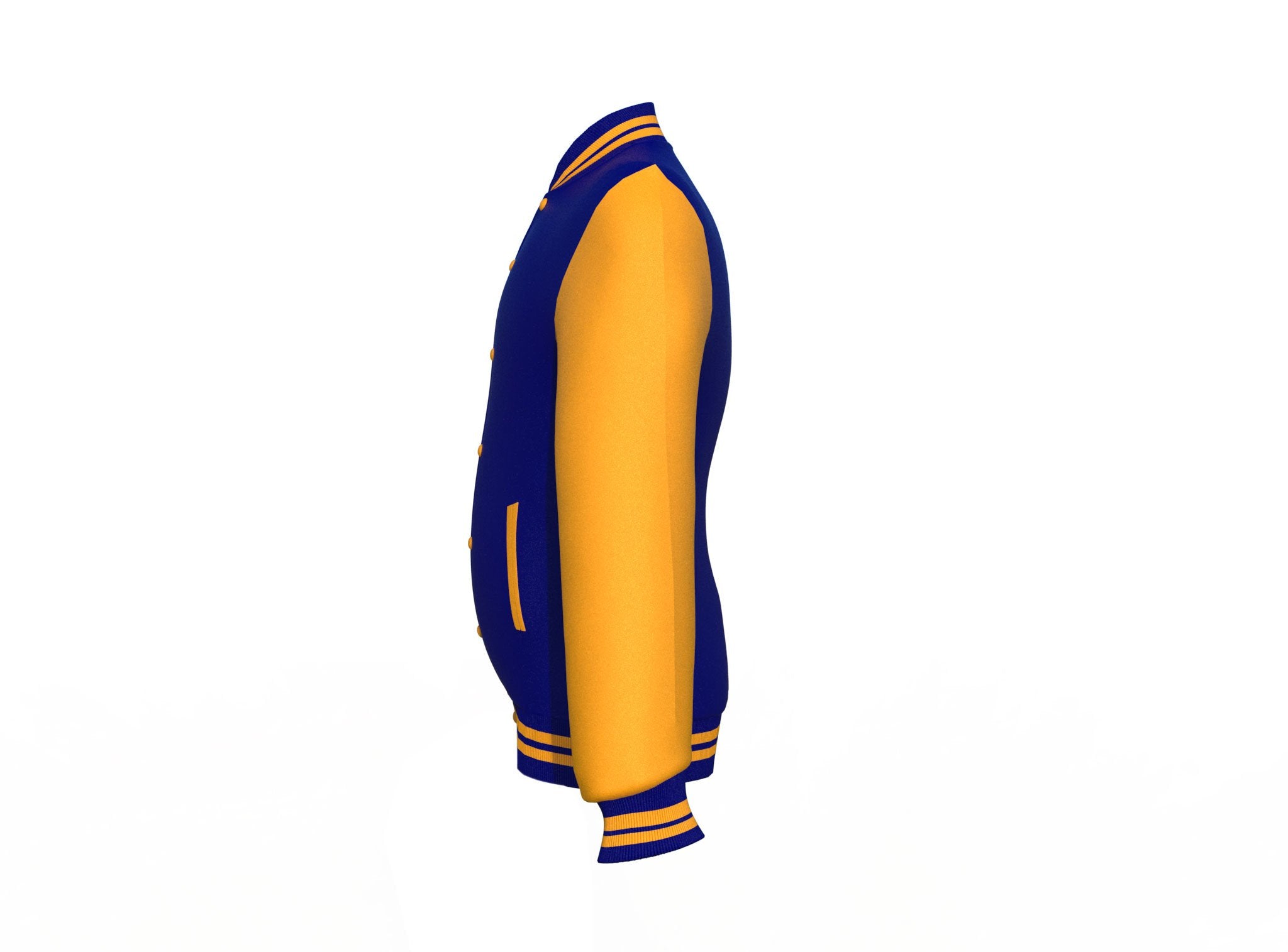navy varsity letterman jacket with leather sleeves conrad zipper detail