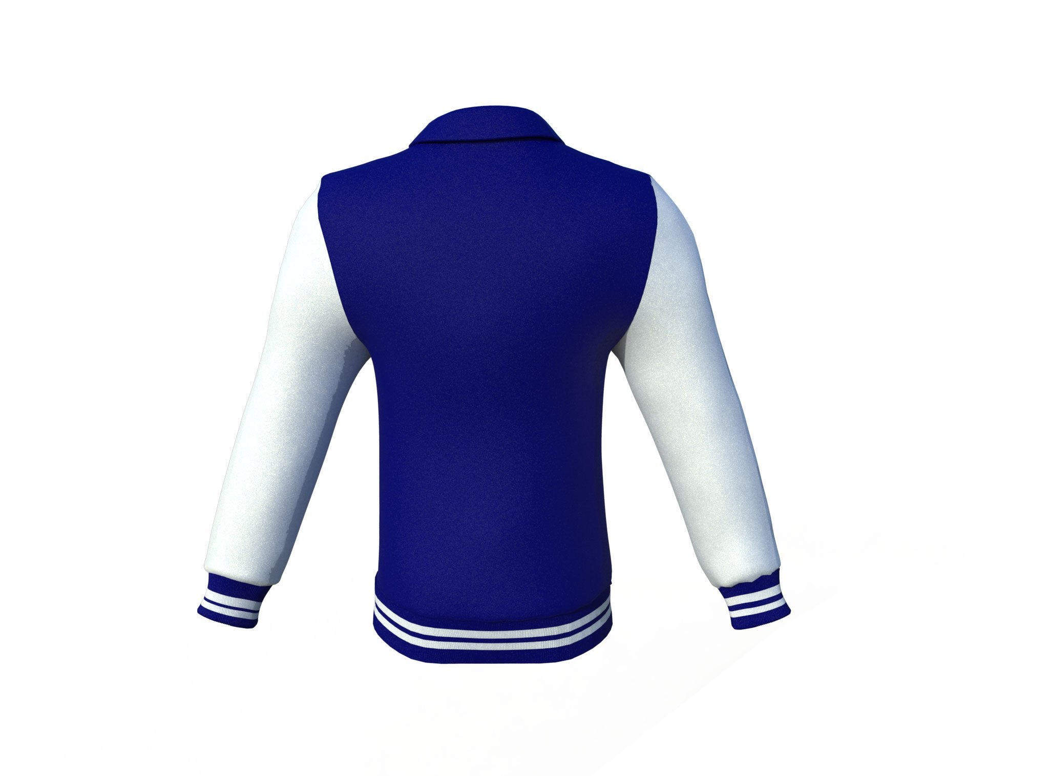 white varsity letterman jacket with leather sleeves henrik styling view
