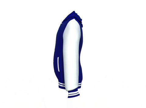 white varsity letterman jacket with leather sleeves henrik back view image 12