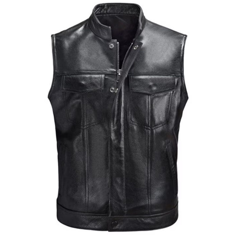 Custom Made Motorcycle Club Embroidered Vest - AMSEL LEATHERS