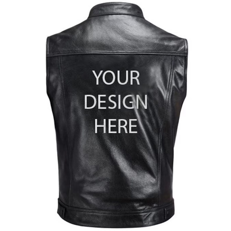 Custom Made Motorcycle Club Embroidered Vest - AMSEL LEATHERS