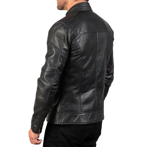 • motorcycle jacket zipper detail close up
