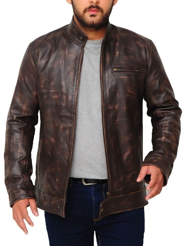 • vintage distressed leather texture detail
