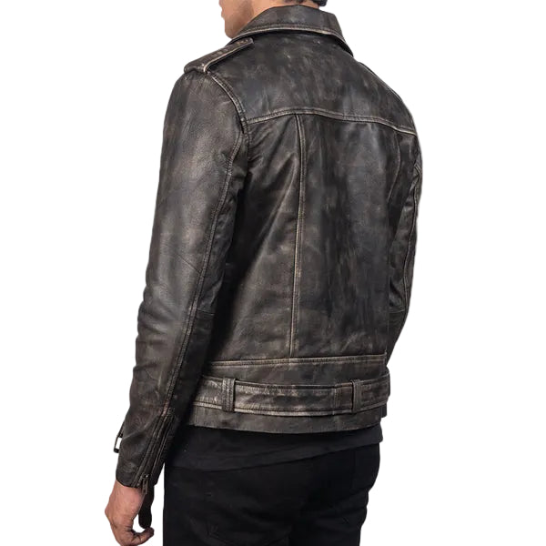 • goatskin leather texture detail close up
