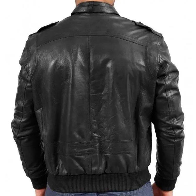 Flying Leather Bomber Jacket for Men - AMSEL LEATHERS