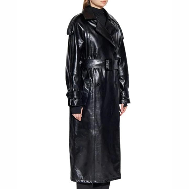 Genuine Leather Trench Coat for Women - AMSEL LEATHERS