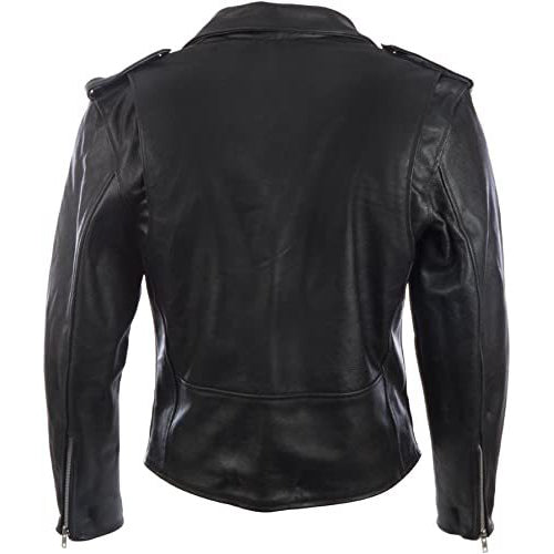 Genuine leather Belted Biker Jacket for Men - AMSEL LEATHERS