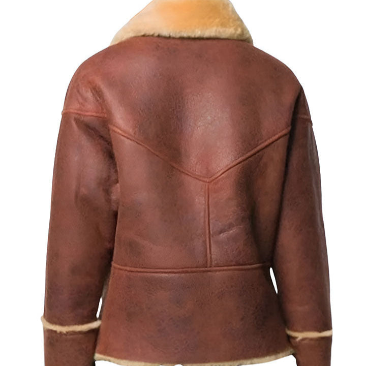 Julien Calloway Leather Shearling Jacket - Gossip Girl Inspired - AMSEL LEATHERS