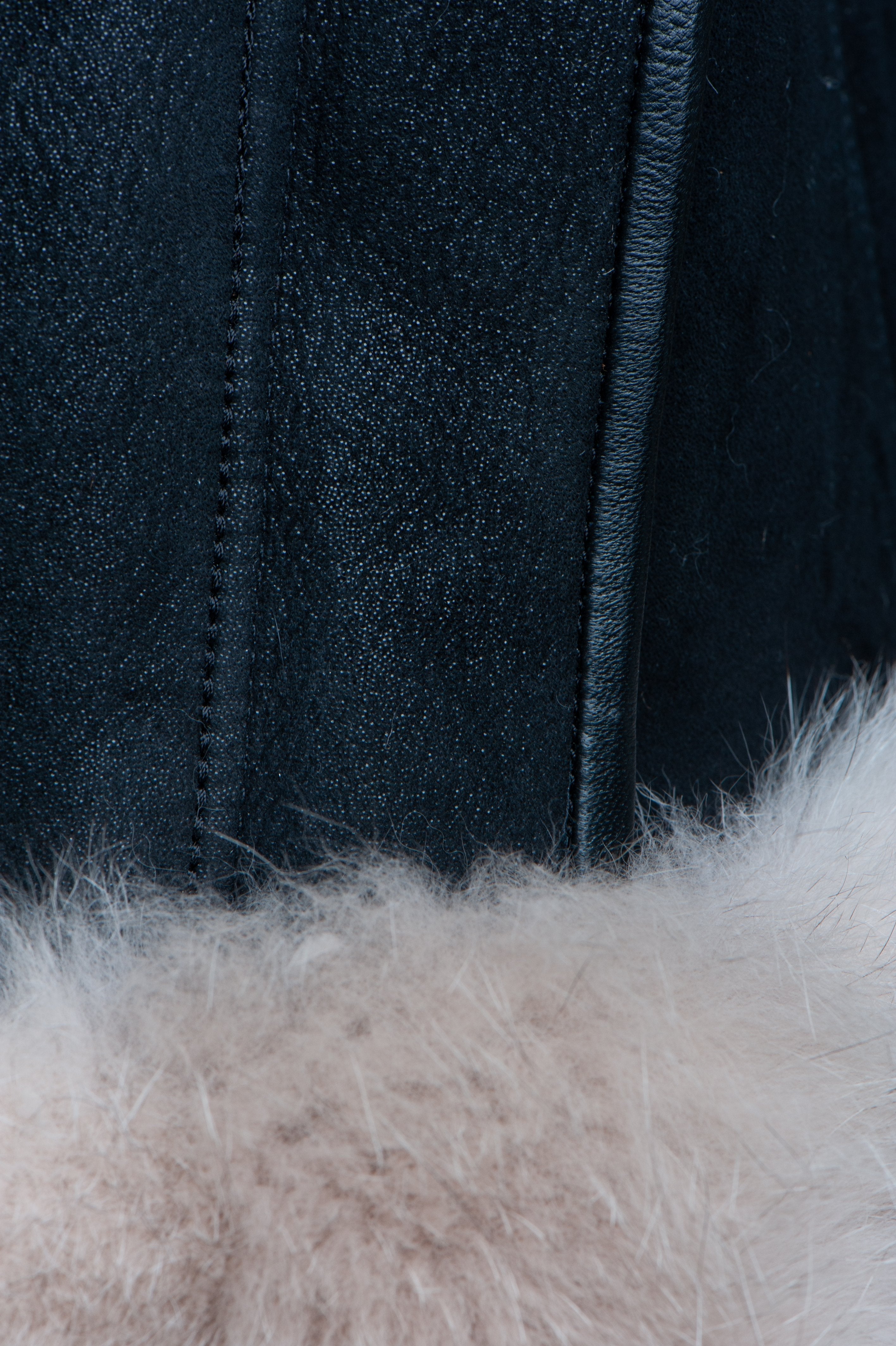 • black sheepskin jacket side angle womens
