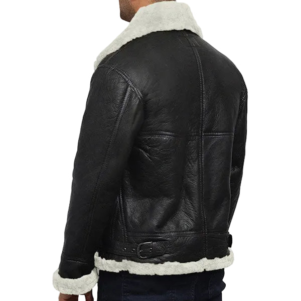 Lamb nappa shearling jacket for men