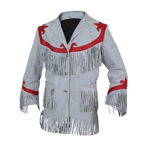women's black fringe leather leather coat celeste side angle