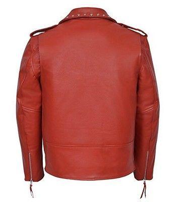 • red leather texture detail jacket
