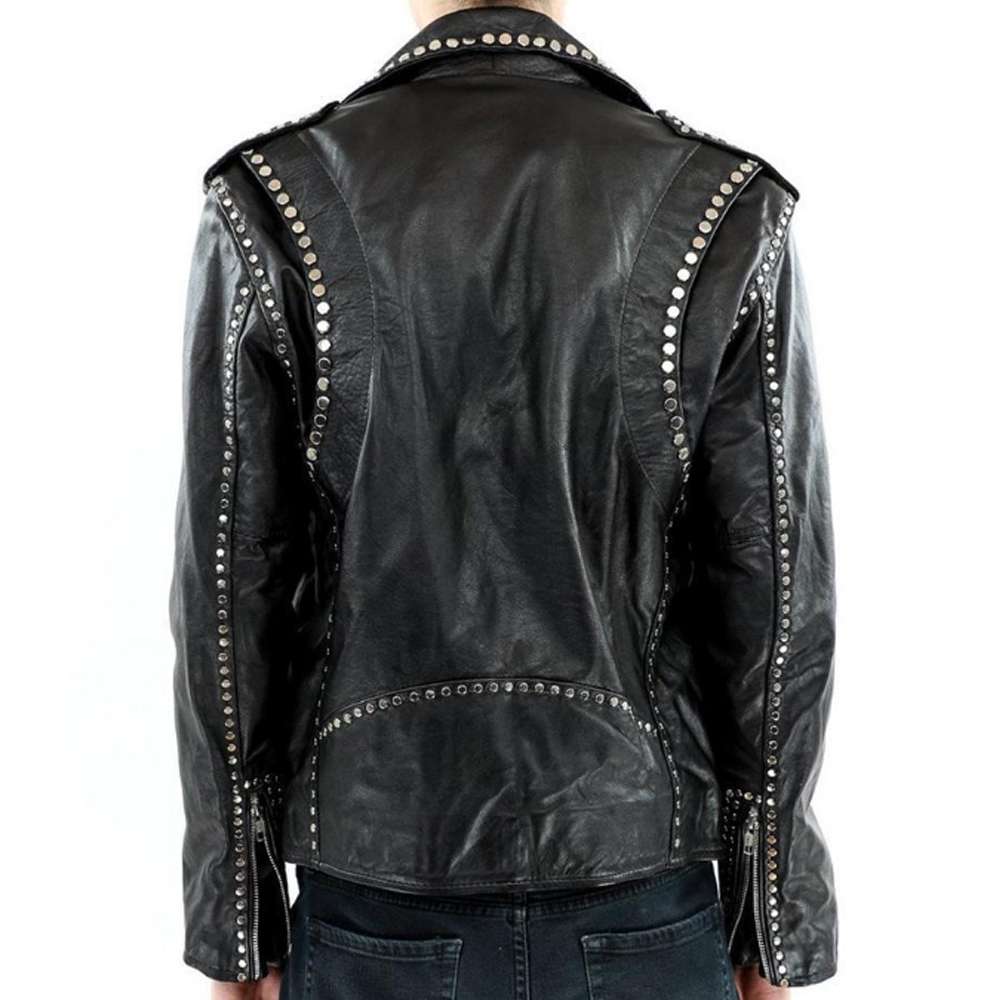 Men's Studded Black Leather Party Jacket – Bold & Trendy - AMSEL LEATHERS