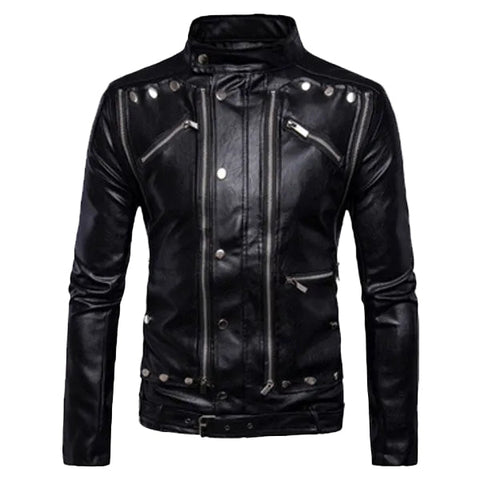 Men’s brown cowhide leather bomber jacket
