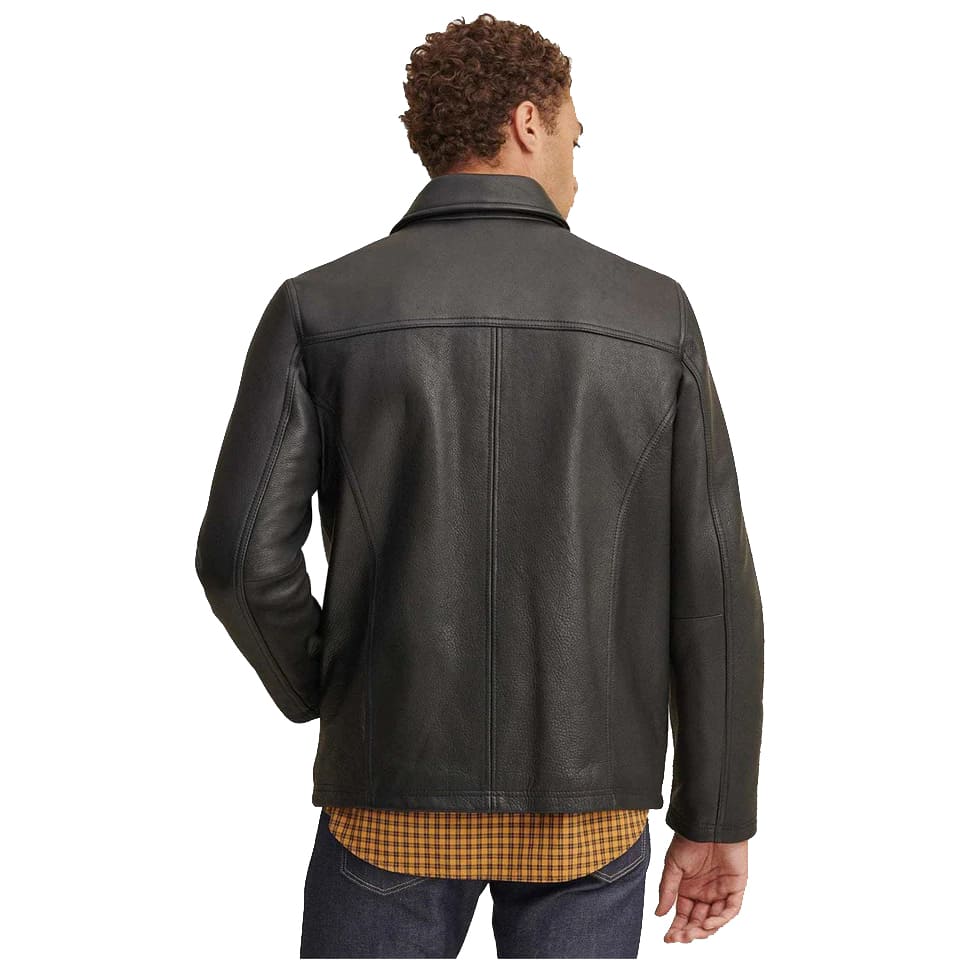 Men's Classic Black Leather Jacket - AMSEL LEATHERS