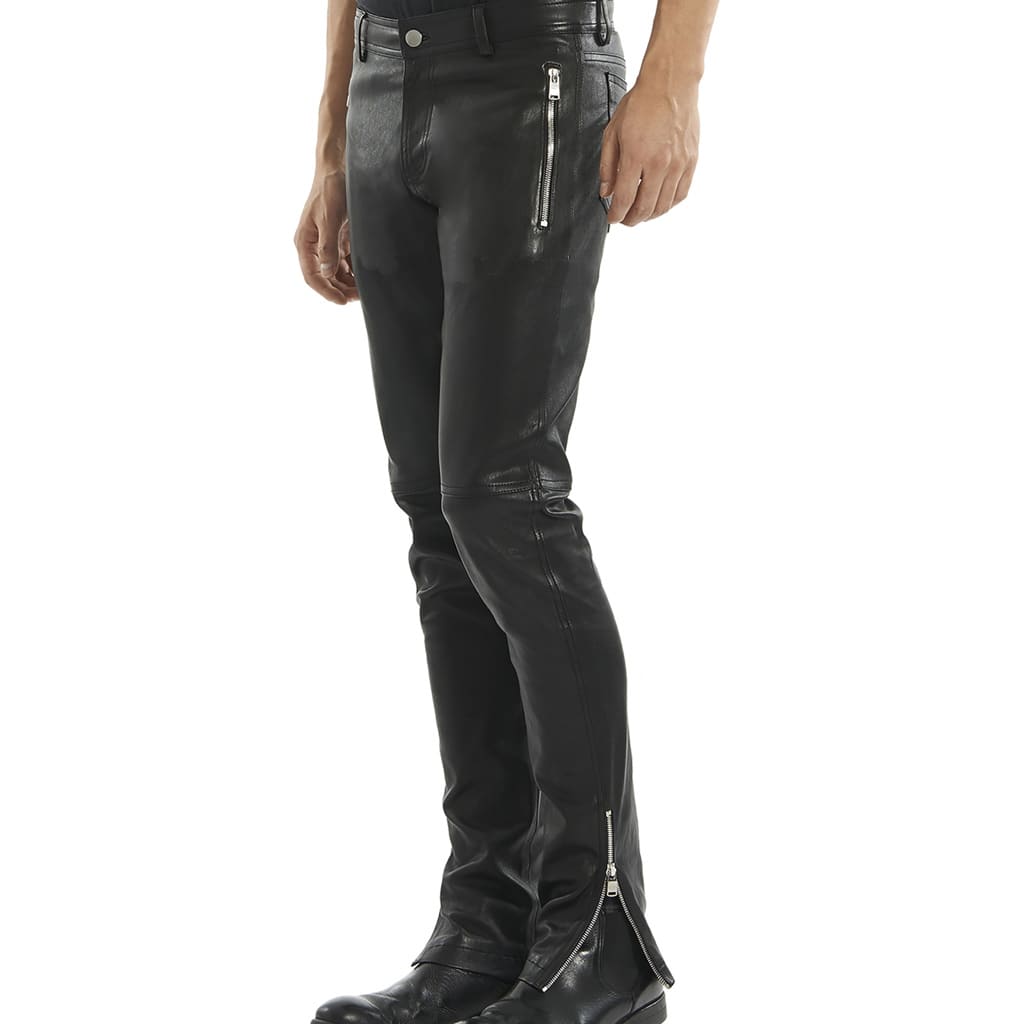 Men New Style Leather Biker Pant - AMSEL LEATHERS