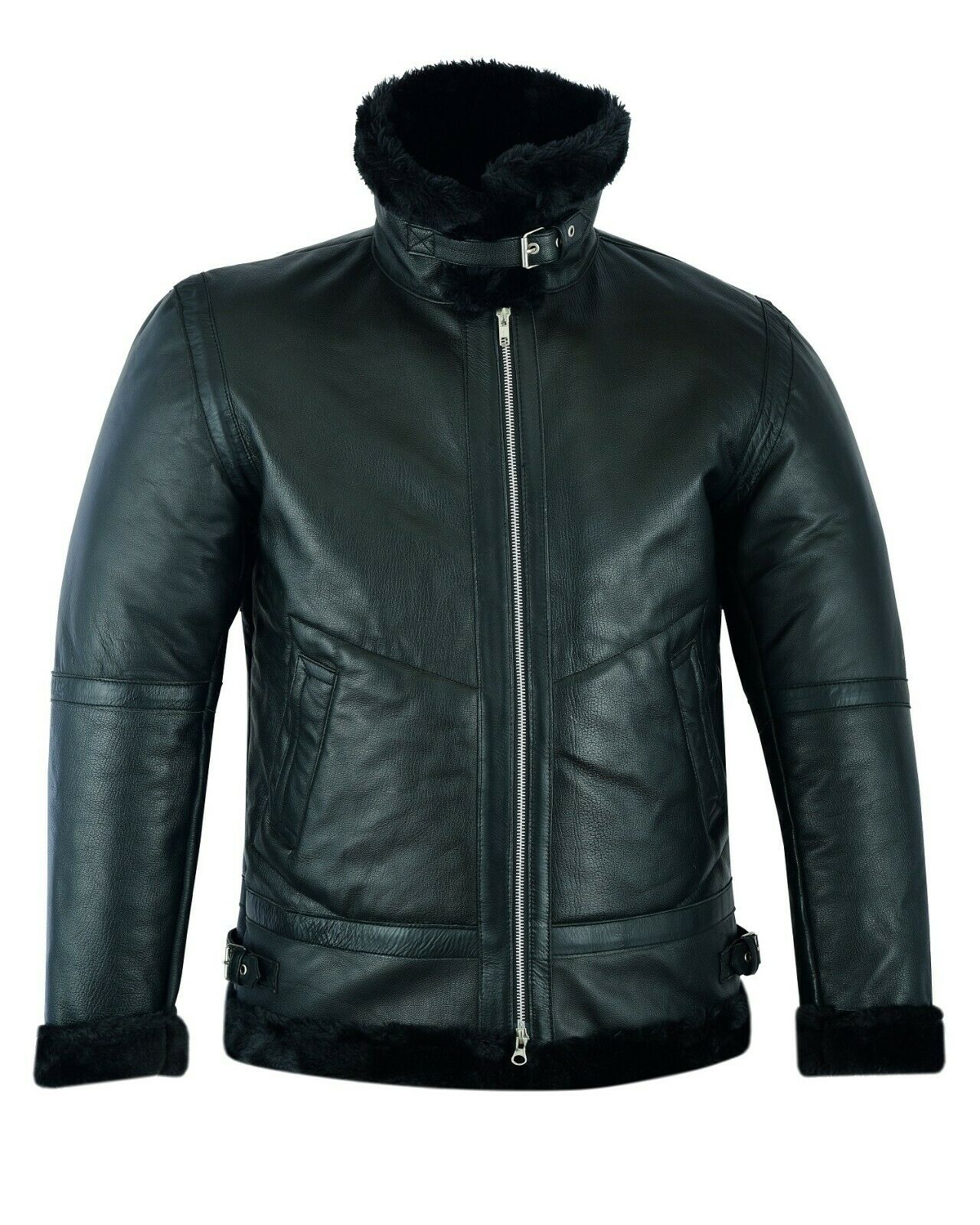 Men’s RAF aviator jacket with wide shear collar