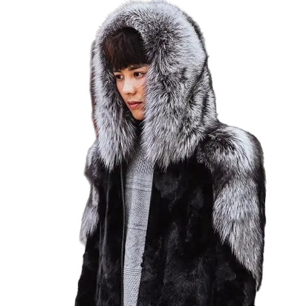 men’s sheepskin leather sheepskin coat side angle
