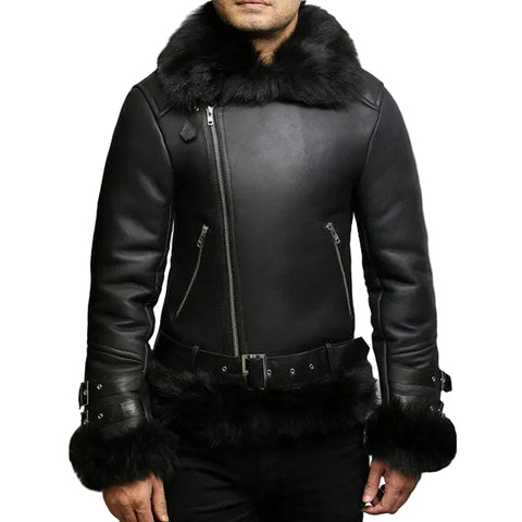 Men’s Toscana shearling aviator flying jacket
