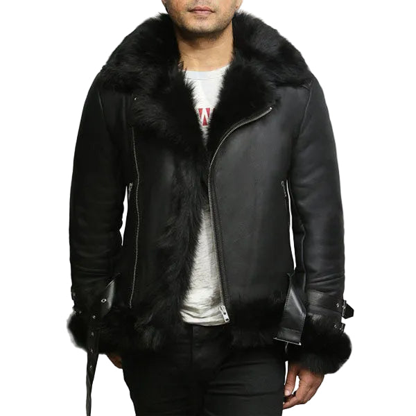 Men’s Toscana shearling aviator flying jacket
