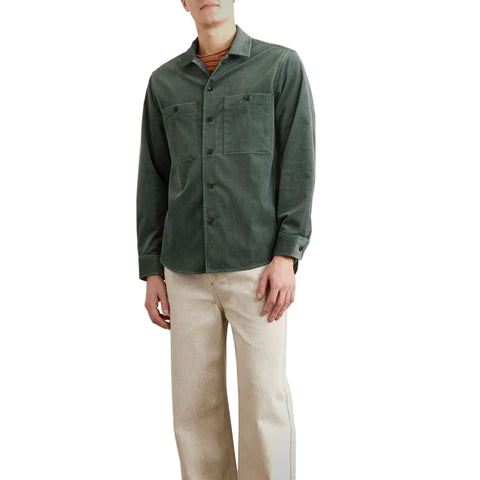 Men’s casual corduroy outerwear in green