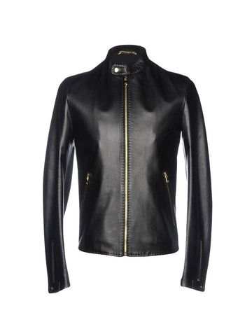 Men’s pure leather jacket with viscose lining