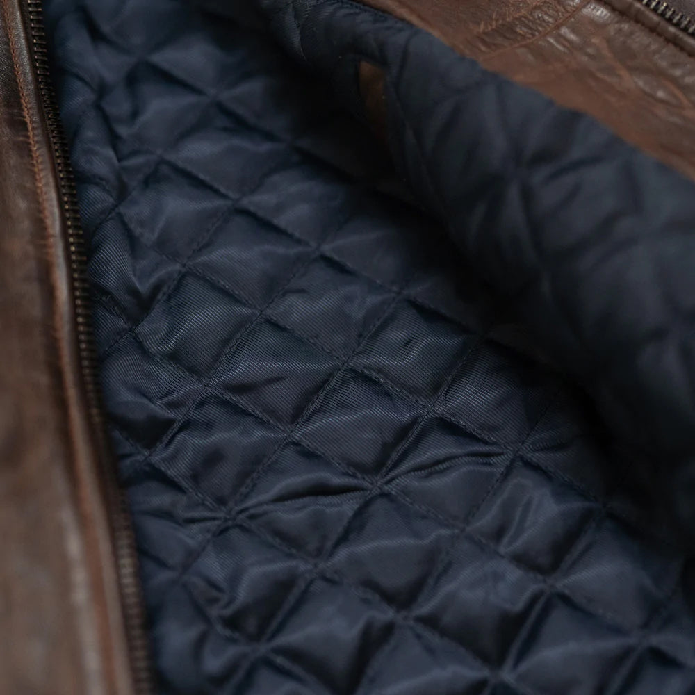 Men’s vintage A2 aviator jacket in lambskin leather