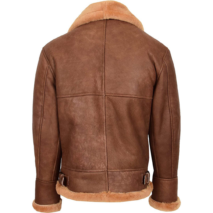 Men's B3 Shearling Sheepskin Flying Jacket - AMSEL LEATHERS