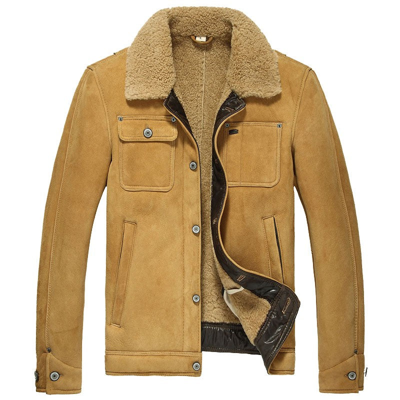 Men's Classics Sheepskin Shearling Aviator Jacket - AMSEL LEATHERS