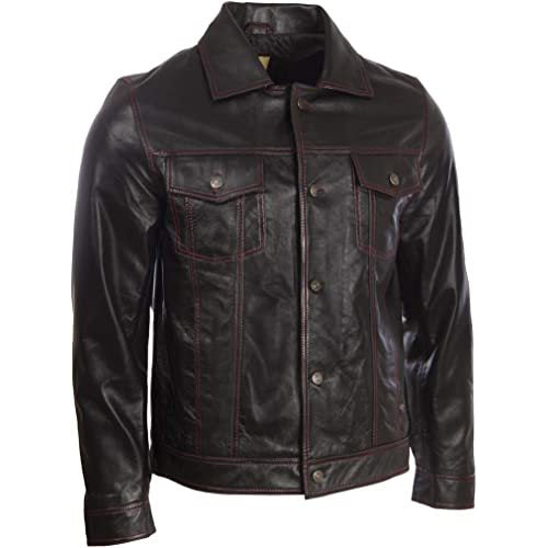 Men's Soft Real Leather Classic Harrington Fashion Jacket - AMSEL LEATHERS