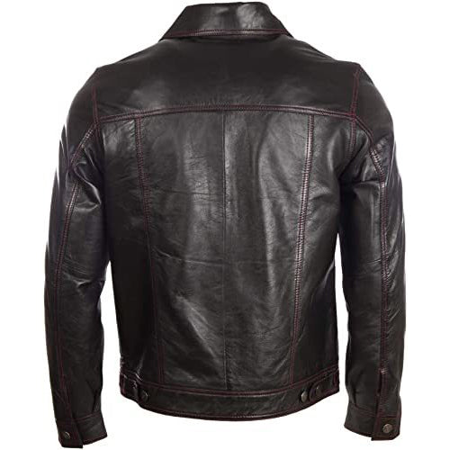 Men's Soft Real Leather Classic Harrington Fashion Jacket - AMSEL LEATHERS