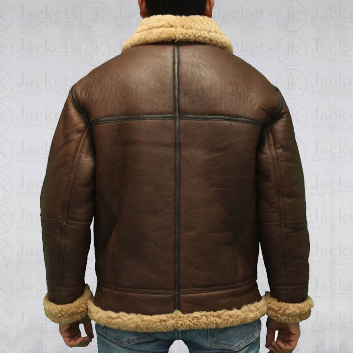 Men's Aviator B3 Sheepskin WW2 Flying Jacket - AMSEL LEATHERS