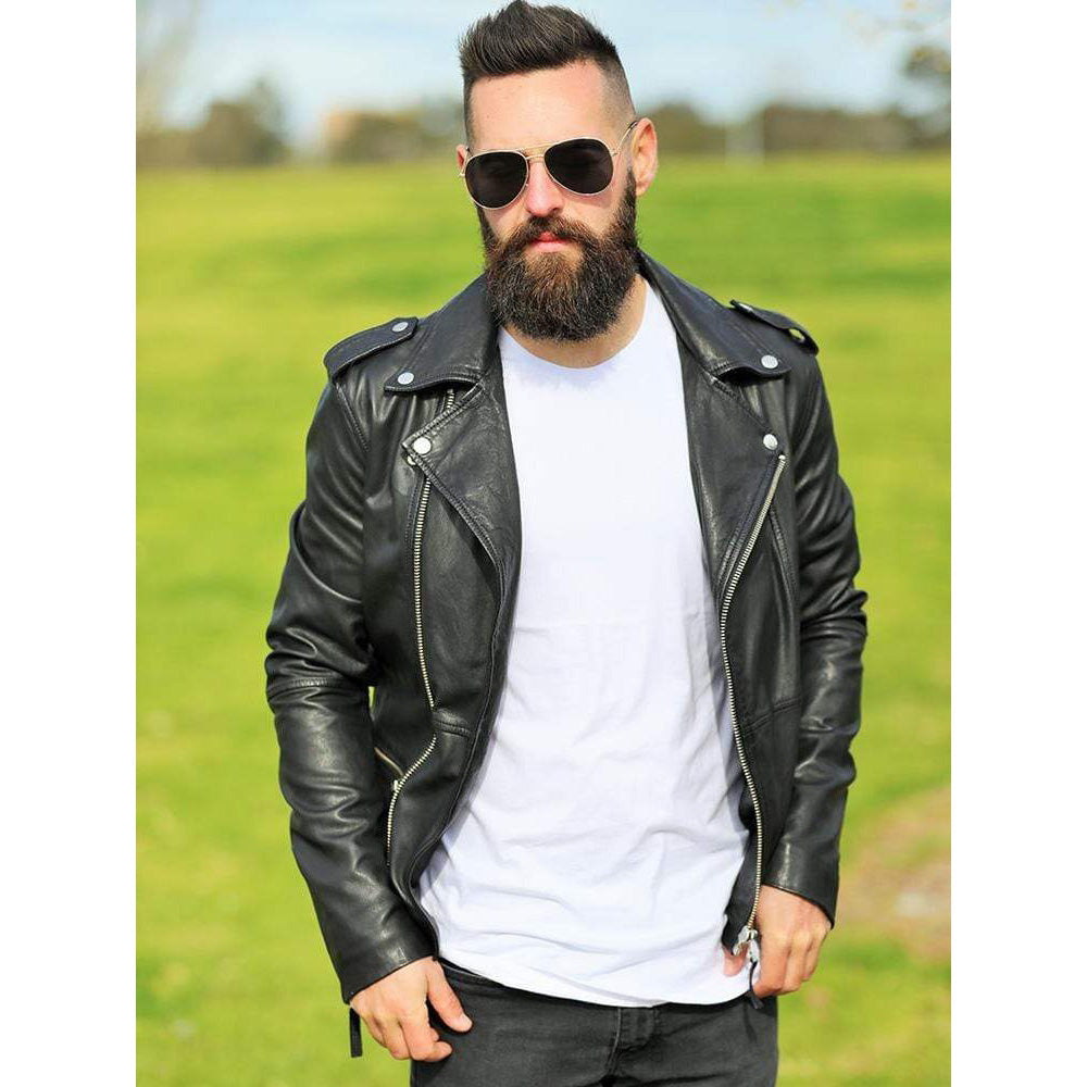 Men's Designer Leather Jacket - AMSEL LEATHERS