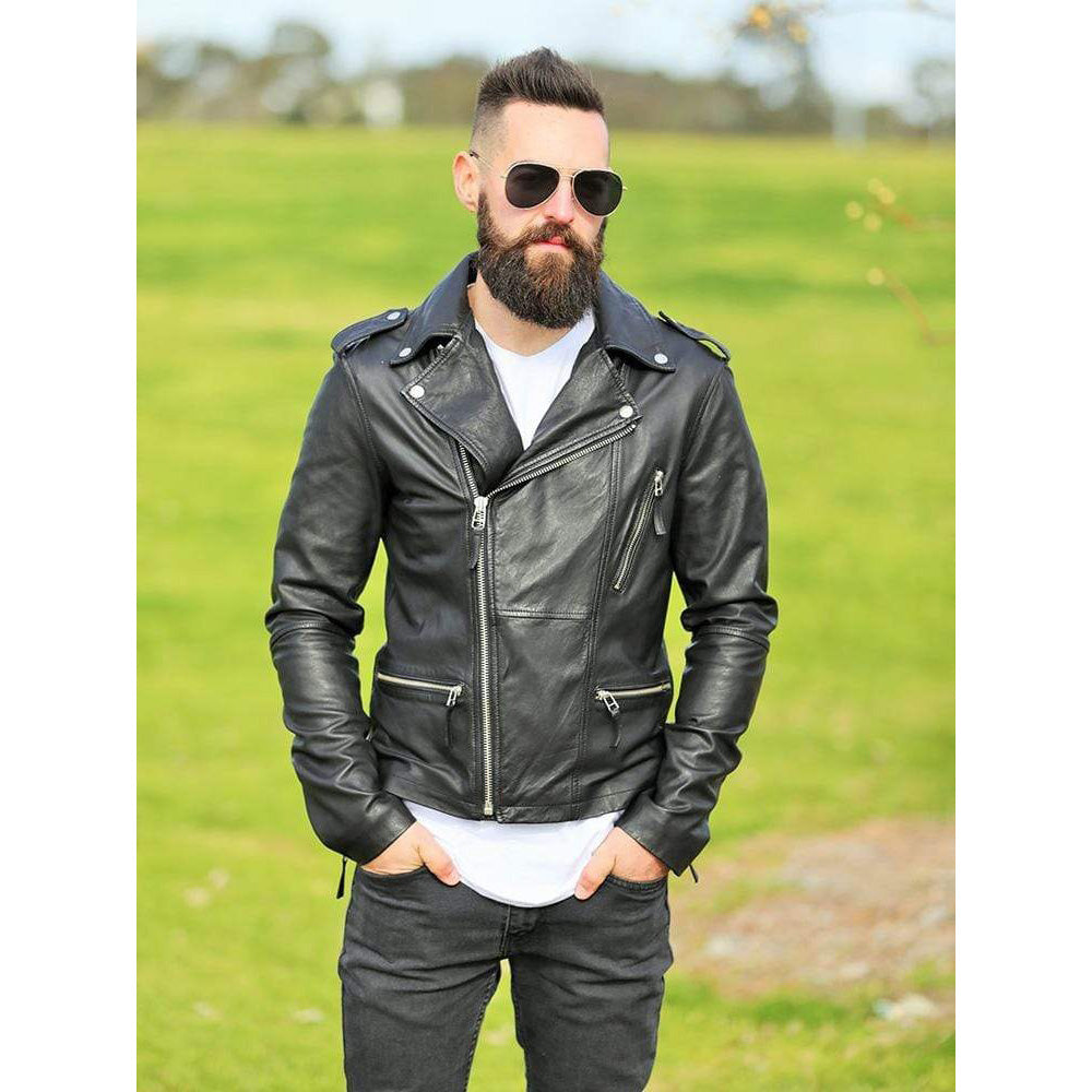 Men's Designer Leather Jacket - AMSEL LEATHERS