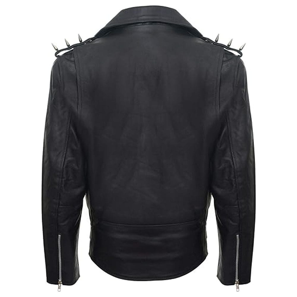 Men's Fringe Leather Motorcycle Jacket - AMSEL LEATHERS