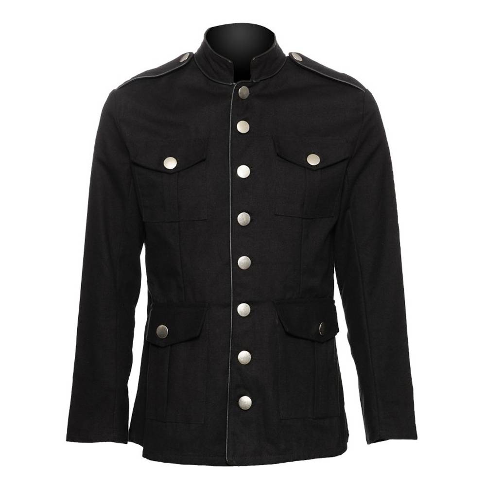 Gothic Officers Jacket - AMSEL LEATHERS