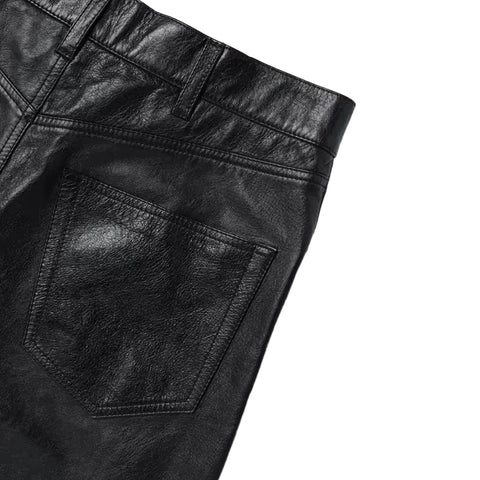 Men's Black Leather Pants – Lennox