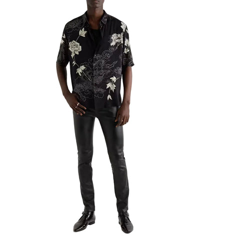 Men's Black Sheepskin Leather Pants – Armand