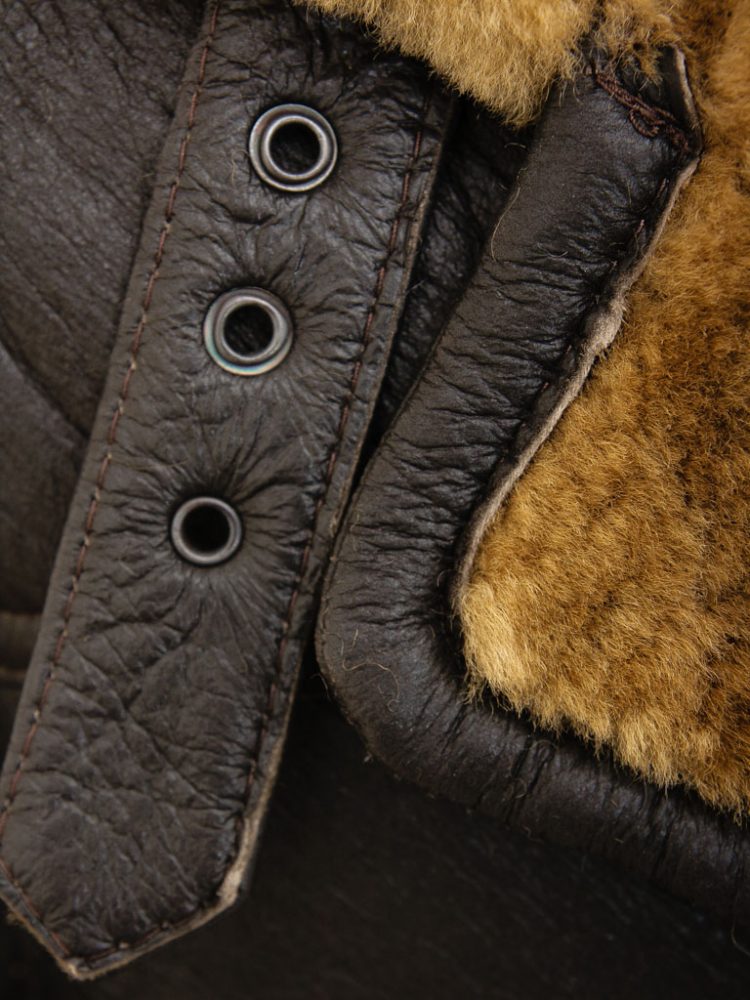 Mens Brown Lambskin Leather Winter Trench Coat