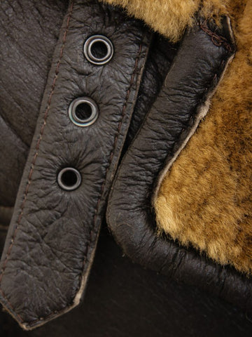 Mens Brown Lambskin Leather Winter Trench Coat