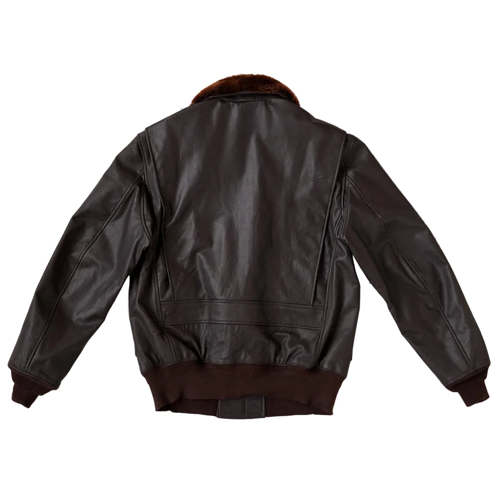 Mens M-422A flight Leather Bomber Jacket