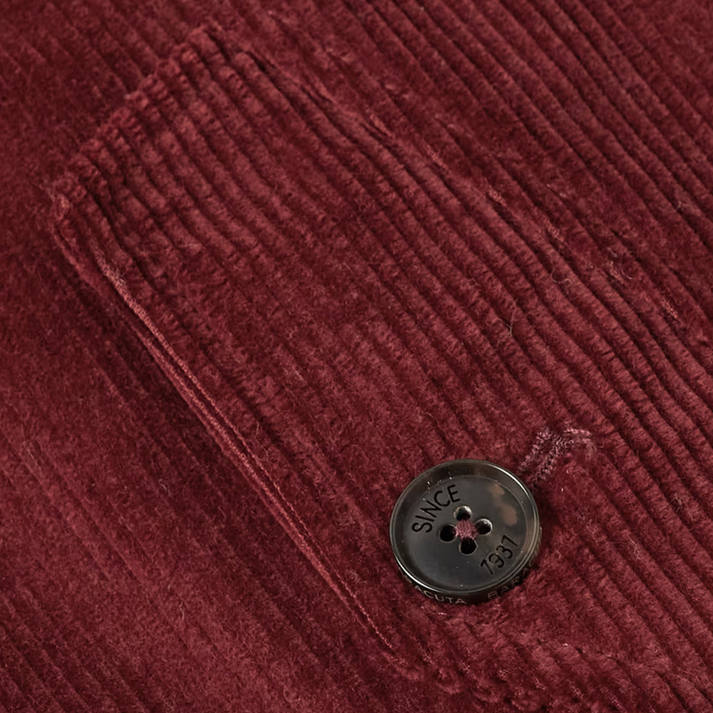 men's maroon leather bomber jacket henrik side angle