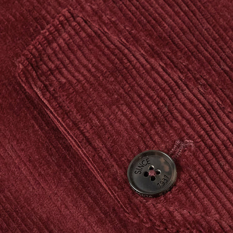 men's maroon leather bomber jacket henrik side angle
