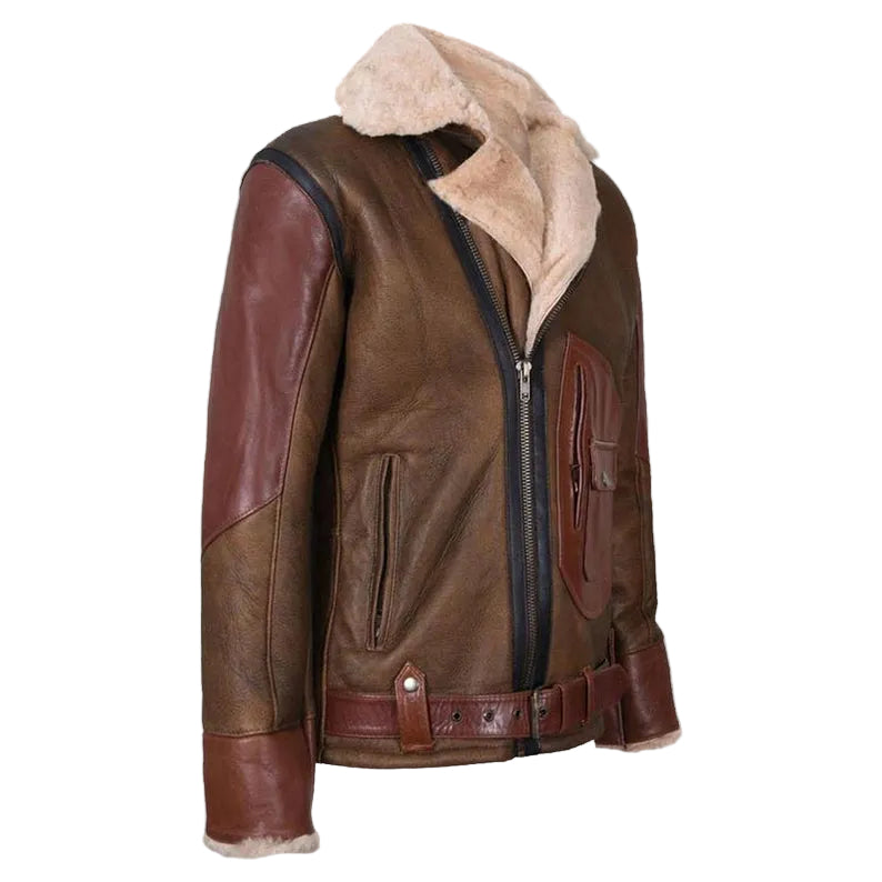 Mens RAF B3 Aviator Flying Bomber Jacket