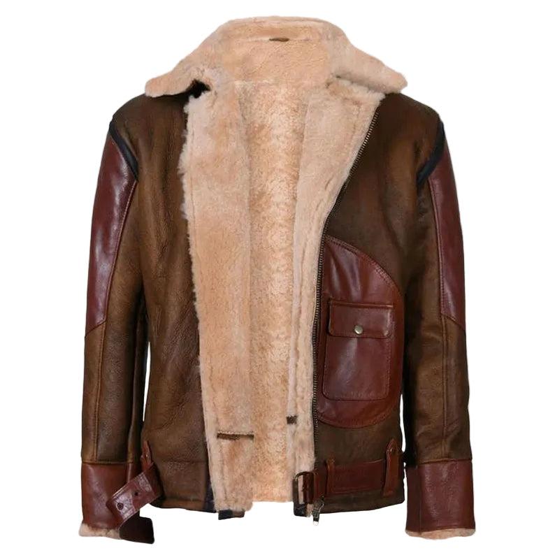Mens RAF B3 Aviator Flying Bomber Jacket