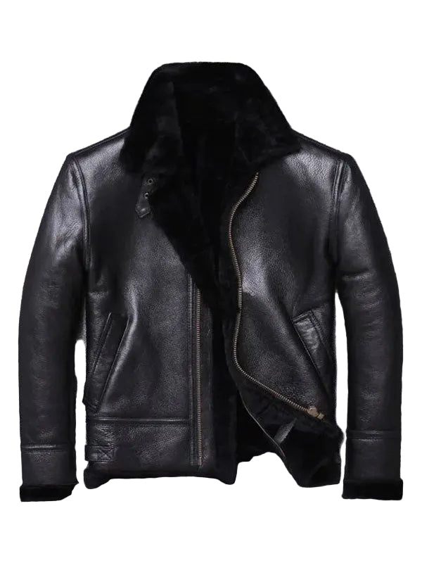 Mens Sheepskin Winter Fur Coat Jacket