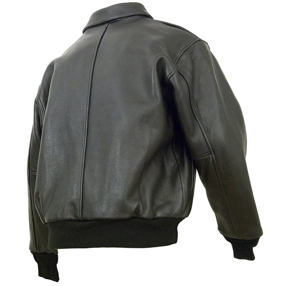 Mens Vintage Lambskin A2 Brown Flying Leather Jacket