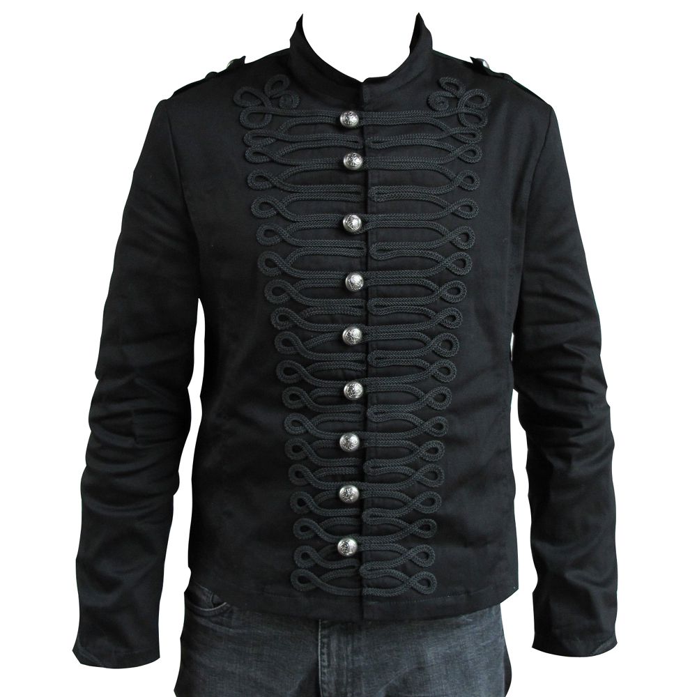 Military Parade Jacket Gothic Steampunk Army Jacket - AMSEL LEATHERS