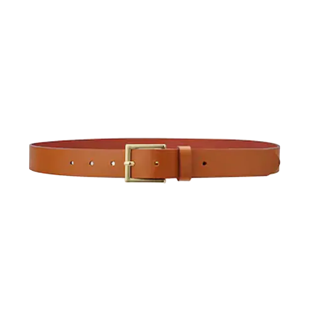 New Leather Jeans Belt in Brown Genuine Handmade Lambskin Leather Belt