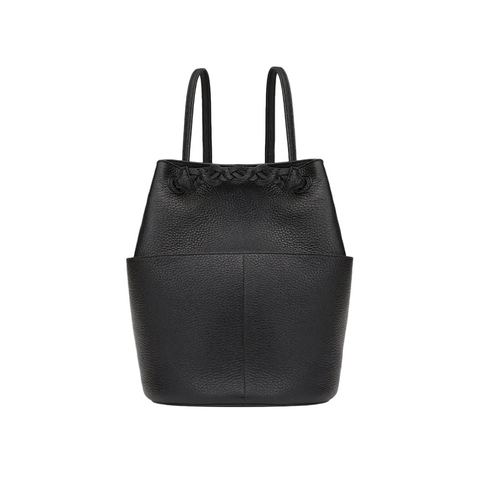 New Womem Small 8-Knot Pebbled Leather Convertible Backpack